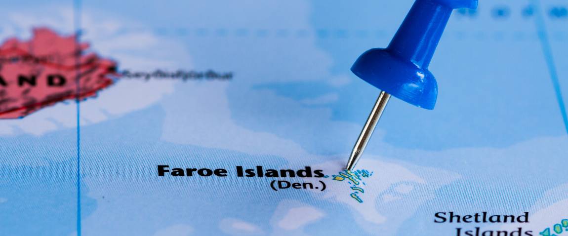faroe islands on map