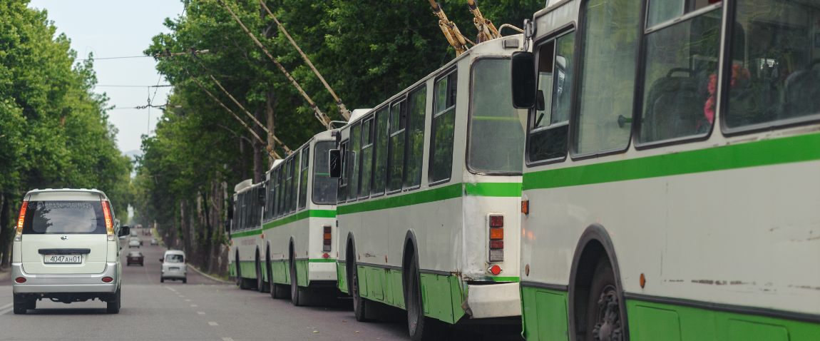 trolley buses