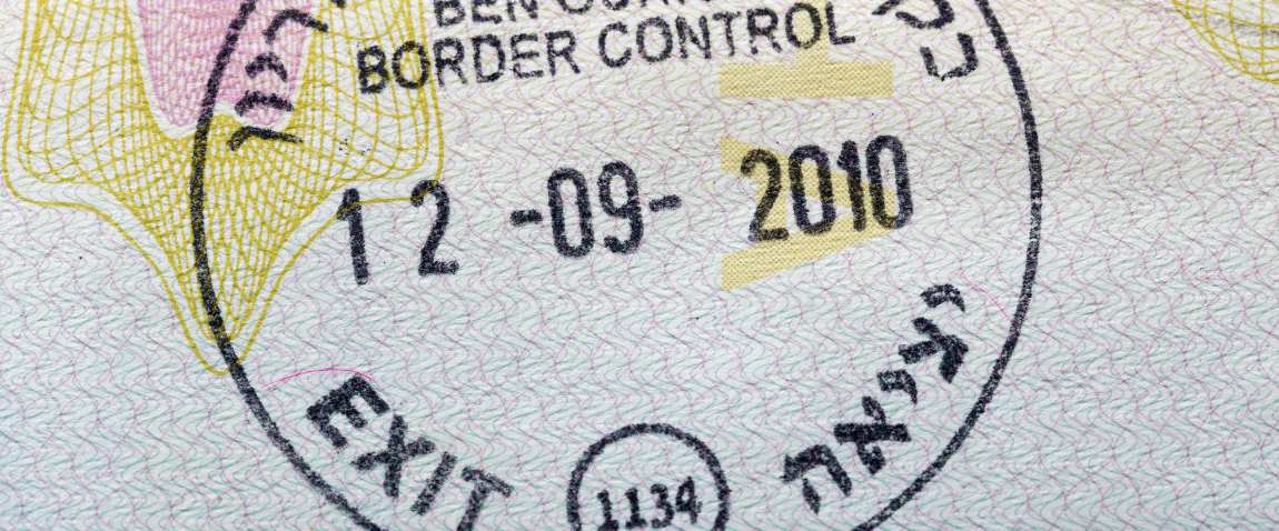 israel visa entry passport stamp