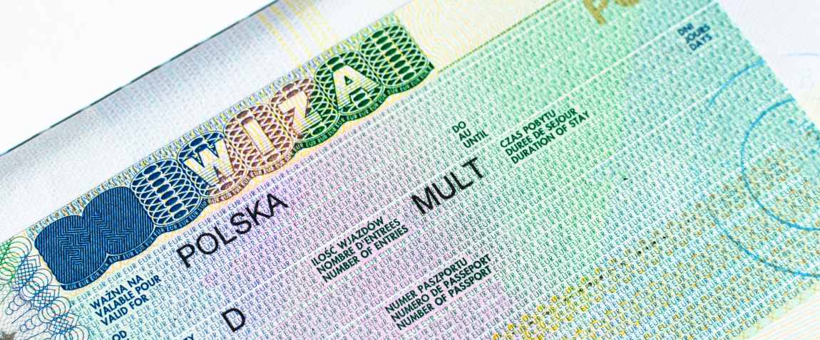 polish visa in passport