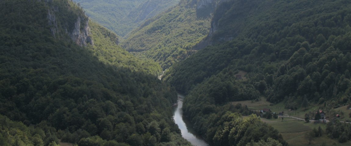 river canyon in mountains