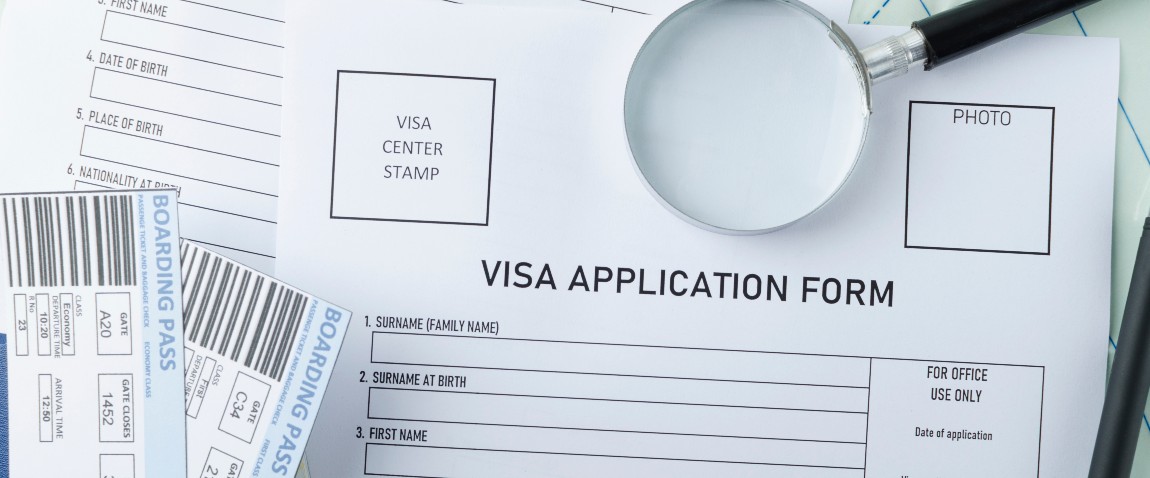 Visa center paperwork