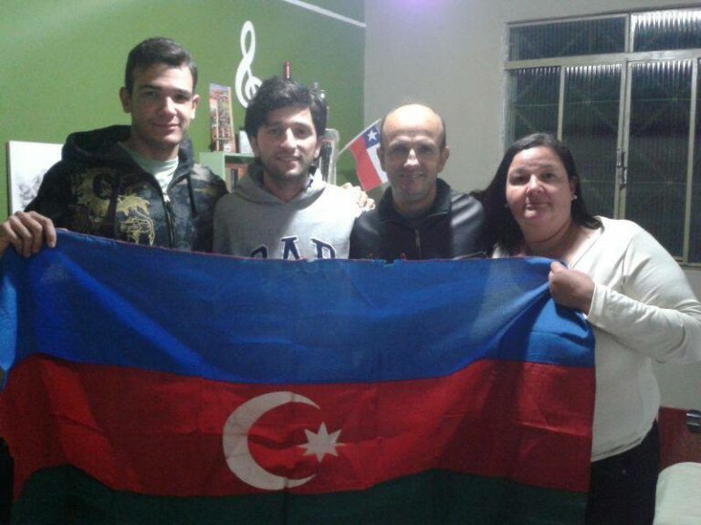 Флаг Азербайджана в Фавеле
