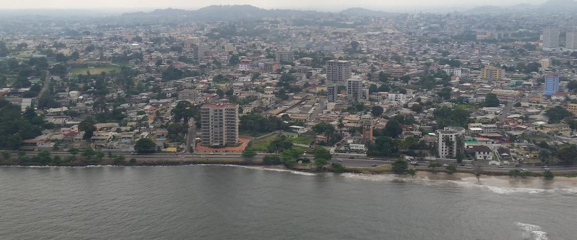 aerial view of libreville
