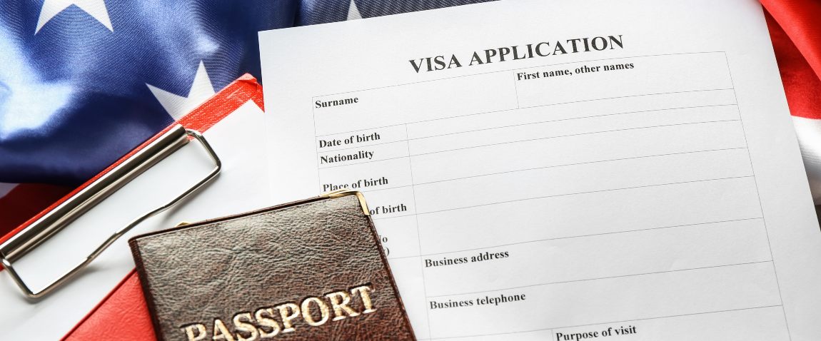 passports and visa application form