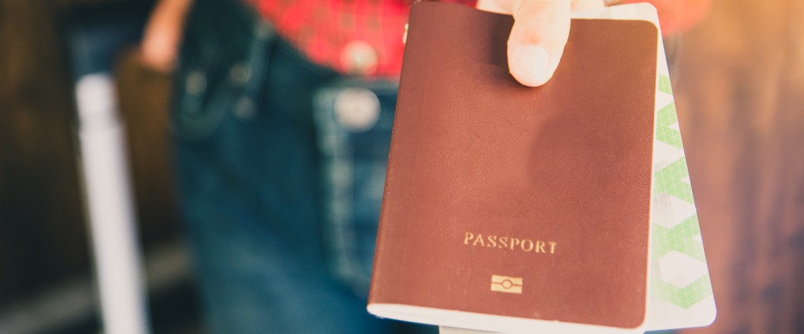 passengers hold passports