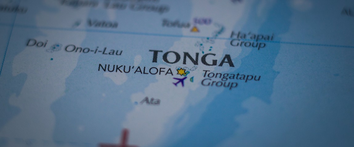 tonga on the world map